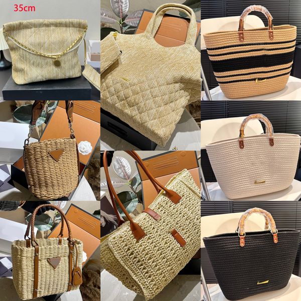 Sacos de praia de palha designer marca totes 2024 bolsas luxo correntes moda ombro alta qualidade saco feminino carta bolsa telefone carteira