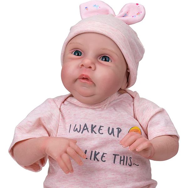 48 cm Miley Reborn Babypuppen Babypuppe lebensechter Silikon Vinyl Neugeborene Soft Doll Kleinkinder Spielzeug Geschenke für Kinder