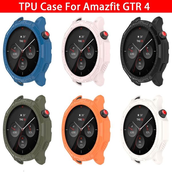 Amazfit GTR 4 için Yumuşak Kenar Kabuk Ekran Koruyucu Kılıf