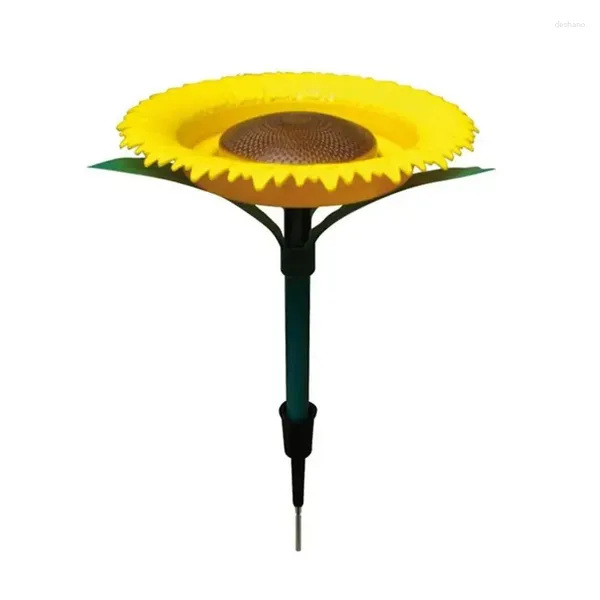 Altre forniture per uccelli Mangiatoia per girasoli Fiore in piedi Mangiatoie selvatiche Paletti Decor Giallo 1 PZ