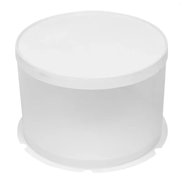 Elimina Contenitori Cake Stand Transparent Box Food Contenitore Case Mini Calco di imballaggio bianco