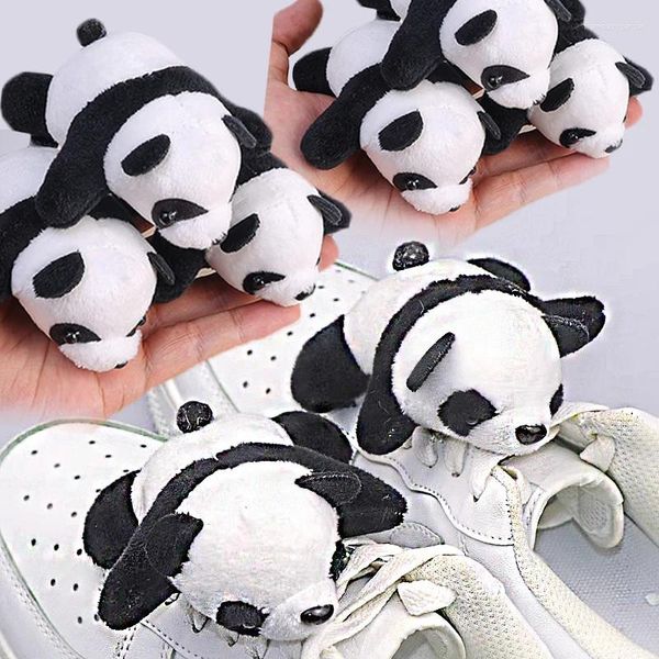 Broschen, personalisierte schöne Plüsch-weiche Cartoon-Panda-Anhänger-Taschenbrosche, Kawaii-Geschenk, verspielte süße Puppe, vielseitige dreidimensionale Anstecknadeln