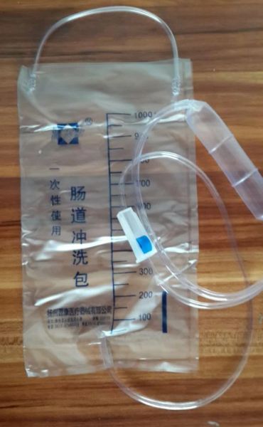 Borsa per clistere medico usa e getta di sopravvivenza 5 pz 1000 ml Borsa per irrigazione usa e getta Borsa per lavaggio intestinale Borsa per cura sana della casa