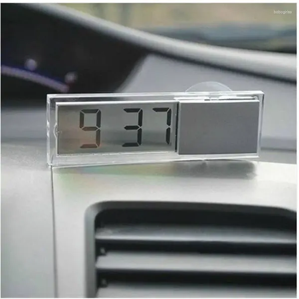 Настольные часы Прочный цифровой ЖК-дисплей Автомобильные электронные часы с присоской Cool