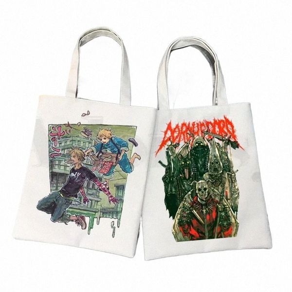 Dorohedoro Eroe Horror Anime giapponesi Manga Borse Borse a tracolla Casual Negozio Ragazze Borsa Donna Elegante Borsa di tela l6bT #