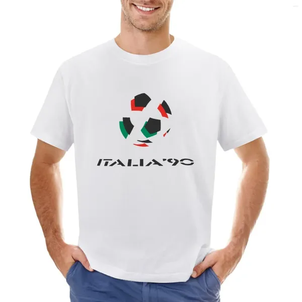 Polos masculinos Italia 90 Logo T-Shirt Animal Prinfor Boys Customizeds Camiseta Masculina