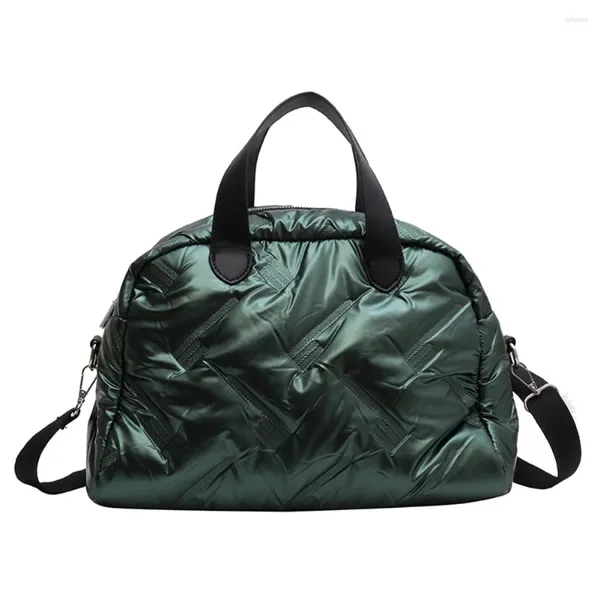 Sacos de noite mulheres estofamento tote bolsa grande capacidade inchado crossbody saco versátil alça casual ajustável inverno compras