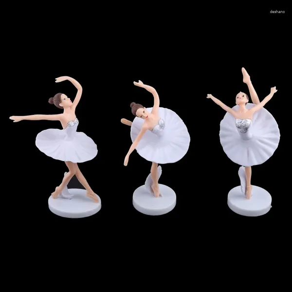 Backformen, 6 Stück, Ballettmädchen, Miniaturfigur, Spielzeugfiguren, Spielset, Kuchendeckel, Dekoration, Dekor, Zubehör