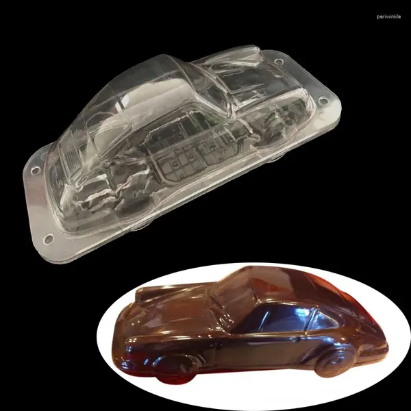 Moldes de cozimento Plástico Duro 3D Carro Molde de Chocolate Jelly Candy Mold DIY Ferramentas Artesanais