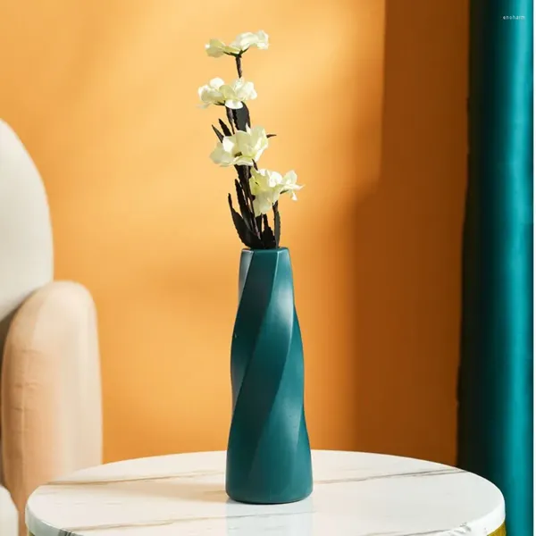 Vazolar Muhteşem plastik çiçek vazo yaratıcı anti-fall modern konteyner tenceresi DIY yüksek masaüstü süs eşyaları ev