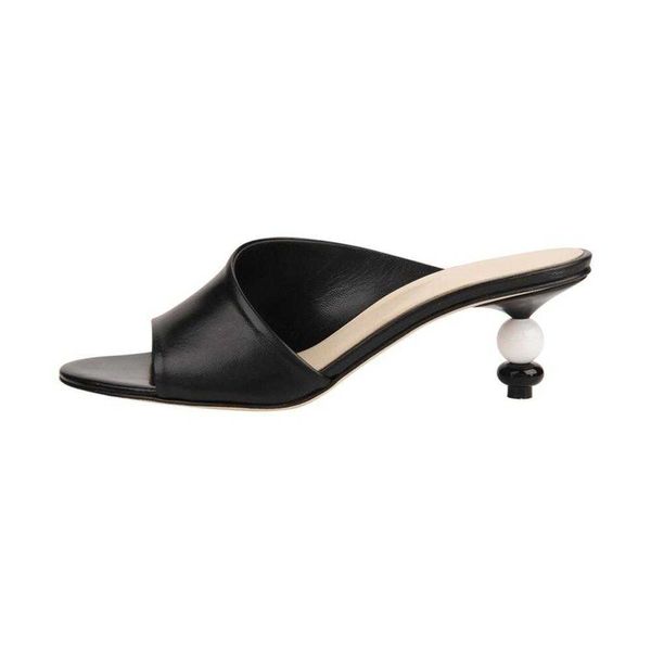 Небрендовые новые модели HBP, красивые или модные босоножки черного цвета на каблуке, женская модельная обувь