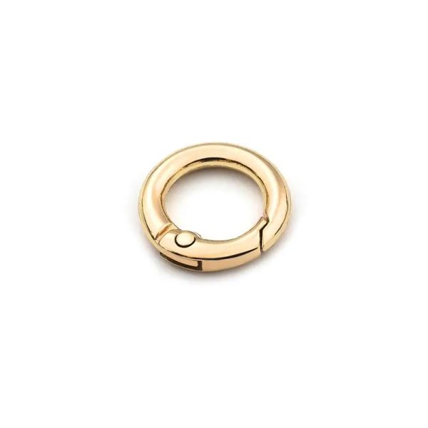 12-38mm Metal o anel de portão aberto Garabiner redondo para jóias DIY Fazendo jóias Fivelas de cadeia de cabelos do conector do gancho de gancho