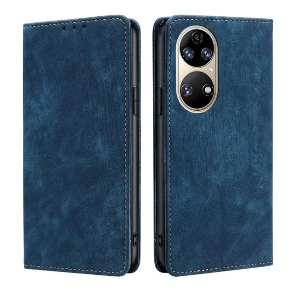Magnetischen Brieftaschenhülle für Huawei P60 P50 P50 P40 Pro Plus P30 P20 P10 P9 Lite Flip Cover Card Slots Ständer Lederhülle