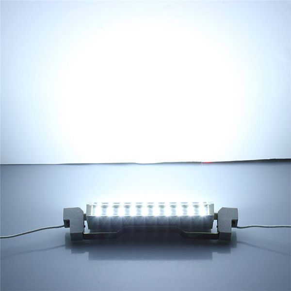 10pcs 118mm R7s LED LAMPAGGIO J118 AC 220V 110V 5050SMD LED Spotlight Sostituire il proiettore alogeno LED R7S LED 20W 30W Lamparas Nessun sfarfallio