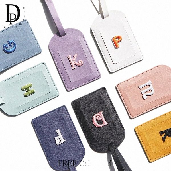 viaggio portatile personalizzato iniziali Lage Tag Fi ricamo lettere Busin viaggio valigia etichetta regalo di nozze all'ingrosso dell'hotel C05x #