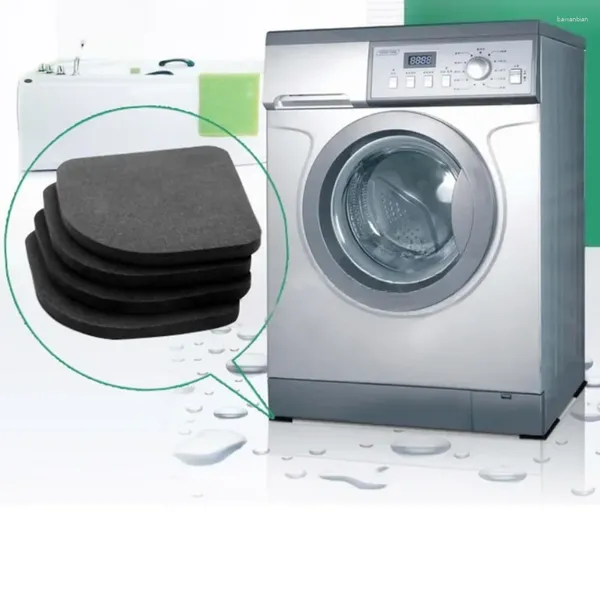 Badematten Waschmaschine Anti-Vibration Pad Matte Anti-Rutsch-Pads Kühlschrank 4 teile/satz Küche Bad Zubehör