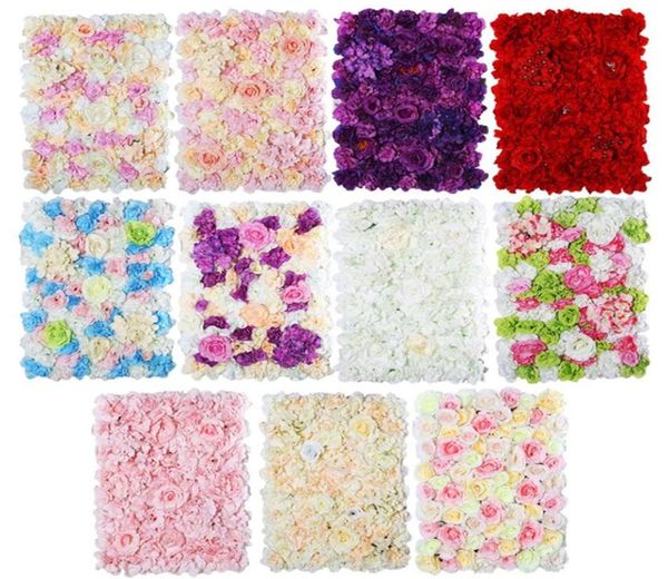 Novo 40x60cm Artificial Silk Rose Flower Wall Decoration Beautiful Party Party decorativa Hydrangea Wedding Decoration Backdrop7131307