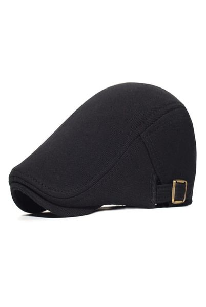 Baumwollverstellbare Zeitenjunge Caps Männer Frau Casual Beret Flat Ivy Cap Weiche Festkabine Fahrkabbie Hut Unisex schwarze graue Hüte 20128169073