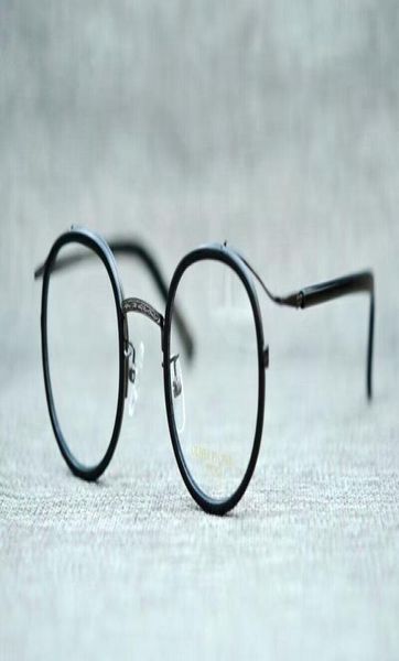 Новое прибытие Retrovintage Titanium Glasses Круглые очки импортированный металл PurePlank с корпусом Galsses FR2468618