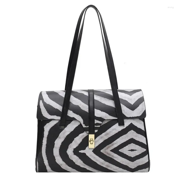 BASS Big Fashion zebra Modello di grande capacità Temperamento a una spalla da donna Tote