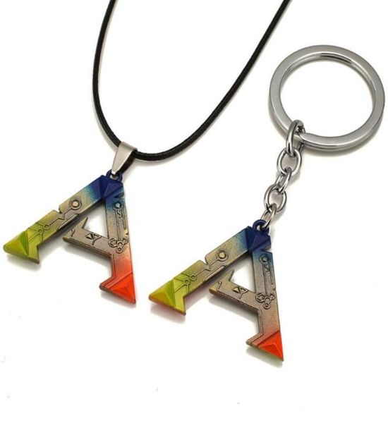 Keychains Trendy Bunte Arche Überleben Evolved Keychain Anhänger Halskette Brief Keyring Chaveiro Seil Choker Spiele Schlüsselhalter Jewel5004291