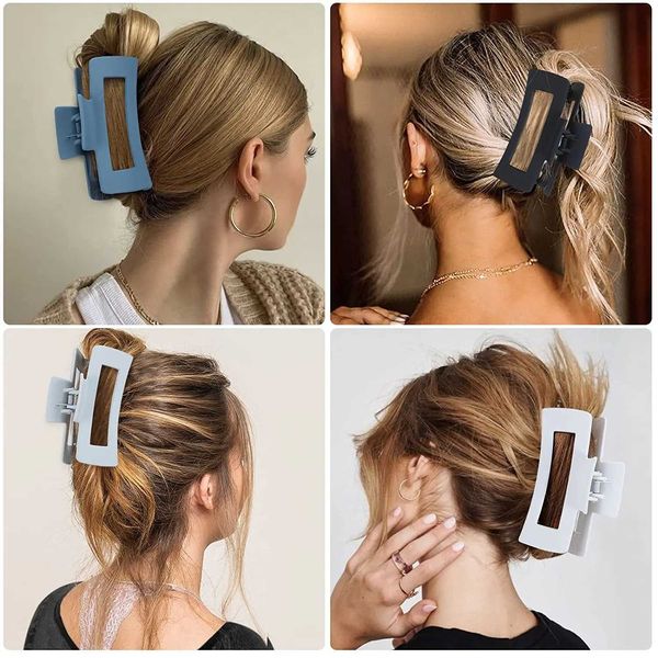 Acessórios para o cabelo cabelos de plástico fosco cl para mulheres meninas de volta cabelos clipe clipes de caba