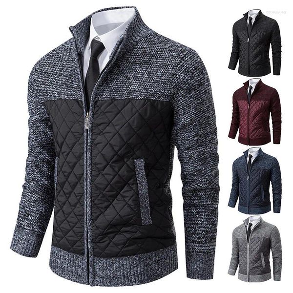 Herren -Pullover Strick -Strickjacke Outerwear Herbst Cool Outwear Freizeitpullover Mode Thread Kleidung