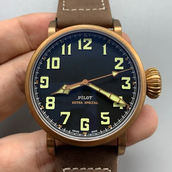 Pilota tipo 20 speciale extra 29.2430.679/21.C753 XF Factory AAAAA 5A Qualità 1: 1 superclone 45mm orologi uomini in bronzo meccanico automatico miyota 9015