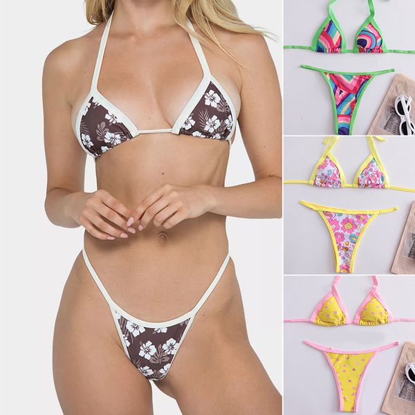 Sexy designer Women Bandage Bikini Set femminile Triangolo Swimwear Girls Lace Up Motch Swimsuit Brasilian Push Up Swim Wear Bareding Addio da bagno Biccio