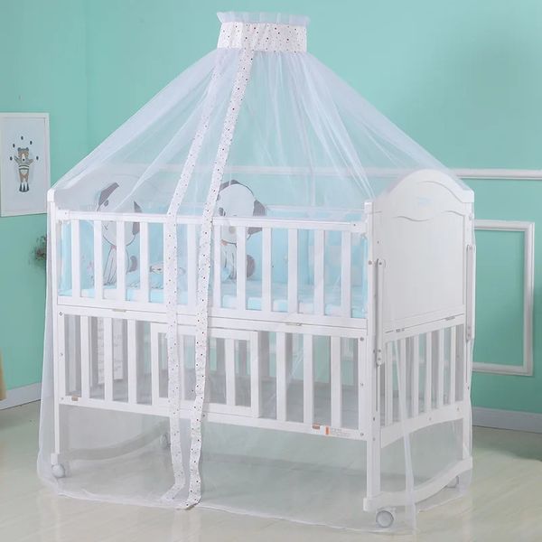 Summer Mosquito Net per bambini Crib per bambini Childrens Dome Crowing Ret Lace Dome Tenda Anti Mosquito Mesh Princess Room Decor 240422