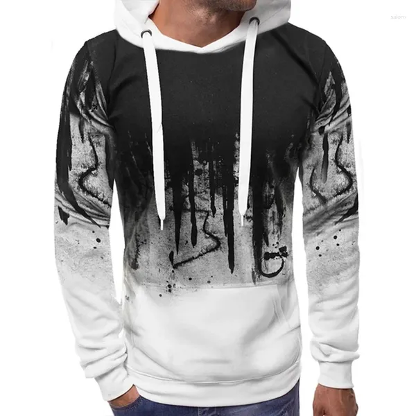 Erkek Trailtsits Sports Hoodies Sıradan İnce Kamuflaj Sweatshirt Street Giyim Erkek Moda Külot Çıkış Giyim Giysileri