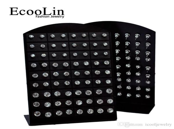 36pcs 1 Cartão Moda Rhinestone Zircônia Brincho de aço inoxidável para mulheres Placas de jóias inteiras lotes LR2851492344