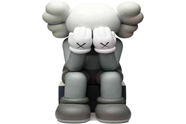 28cm 09kg OriginalFake Kaws Companion Doll Sitting Position Figura com caixa original KAWS Ação Figura Modelo Decorações Presente AN7904318