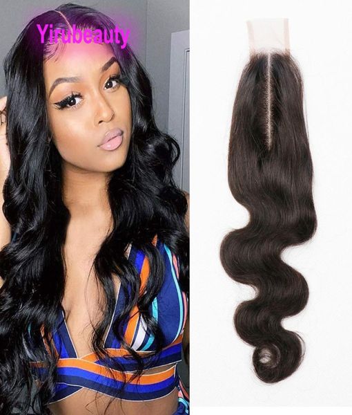 Indian 2x6 Spitzenverschluss Baby Haare Straight Deep Wave Yaki Middle Teil 1224inch Ganzes Remy 100 Human Hair Top Verschluss Yirub6914961