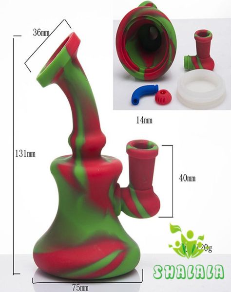 Acessórios para fumantes de cabide de silicone de 51 polegadas com o fundo removível do chuveiro fácil para limpar o tubo de água de silicone DAB RI5270437