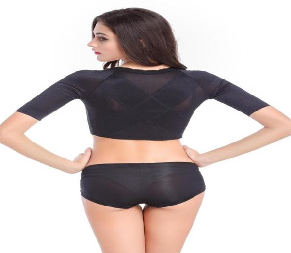 Arm Shaper Shapewear Arm Arm Schlankere Korrektur Unterwäsche Scherhäute Arme Heben Sie die Brust Frauen Shaper Tops Kurzarm Corps Corets5870165