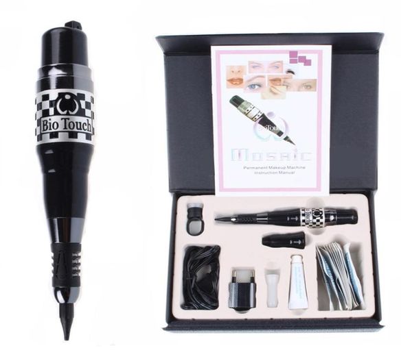 1 Permanent Make -up Mosaic Machine Kit Tattoo Gunnadeln Caps Komplette kosmetische Tattoo -Kits zum Tätowieren der Augenbrauen Lippen Eyeliner7394175