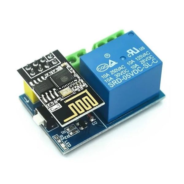 Новый 2024 ESP8266 ESP-01S 5V WiFi модуль реле Smart Home Удаленный коммутатор с дистанционным управлением для приложения Arduino Phone ESP01S Wireless Wi-Fi Module2.