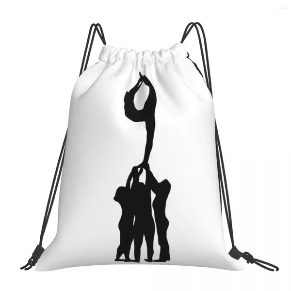 Zaino cheerleader Cheerleader zaino casual borse portatili da cofano tasca sacchetti sportivi borse per uomo donna