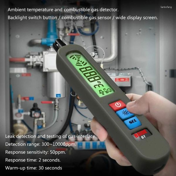Компактное устройство обнаружения газа Удобные детекторы Точно защищают домашнее хозяйство от утечек опасности 85AC