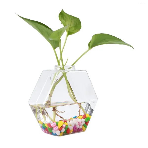 Vasen hängende Pflanzen Blumen Glas Vase Wand montiert hydroponische Aquariumbehälter Hauszimmer Dekoration