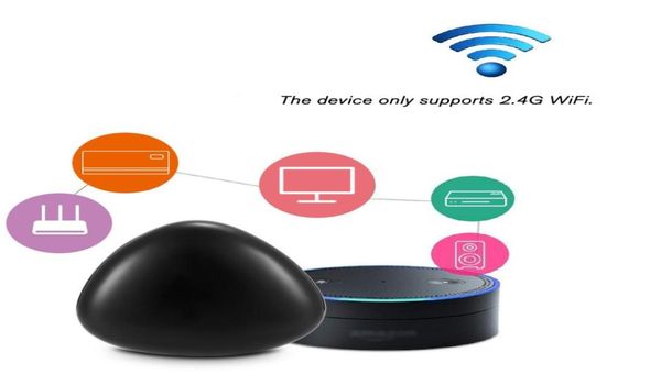 Controle remoto Smart WiFi IR Universal Remote Controller for Air Condicionador TV Top Box DVD Fan compatível com Alexa Google H5222761