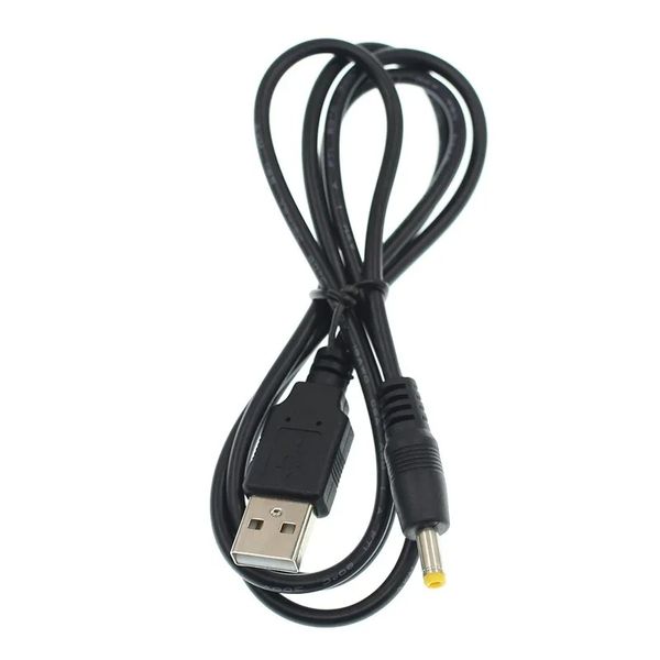 1pc 1M USB Самец до 4,0 х 1,7 мм кабель кабеля 5 В 1a 4.0/1,7 Мужчина USB -зарядный кабель для Sony PSP