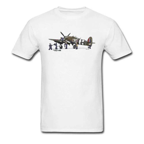 Herren T-Shirts Pilot Flug T-Shirt Herren T-Shirt Style T-Shirt Designer Weltkrieg Herren T-Shirt extra großer Sommer weiße Top Flugzeug Printl2403