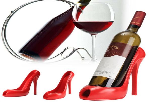 Высокий каблук для обуви вина держатель для бутылки вешалка красное вино стойки