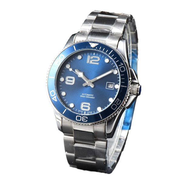 Смотреть часы AAA MENS LANG Автоматические механические стальные пояса бизнес -серия Leisure Spiral Watch Calendar Watch Watch