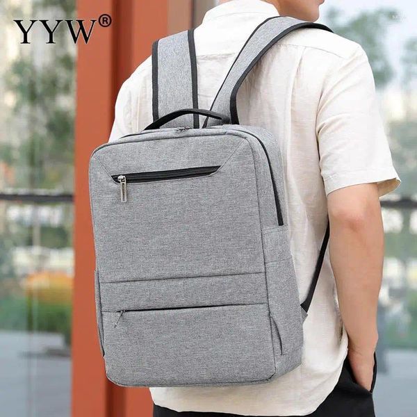 Sırt çantası büyük kapasiteli erkekler iş seyahati su geçirmez ince dizüstü bilgisayar çantası naylon ofis sırt çantaları