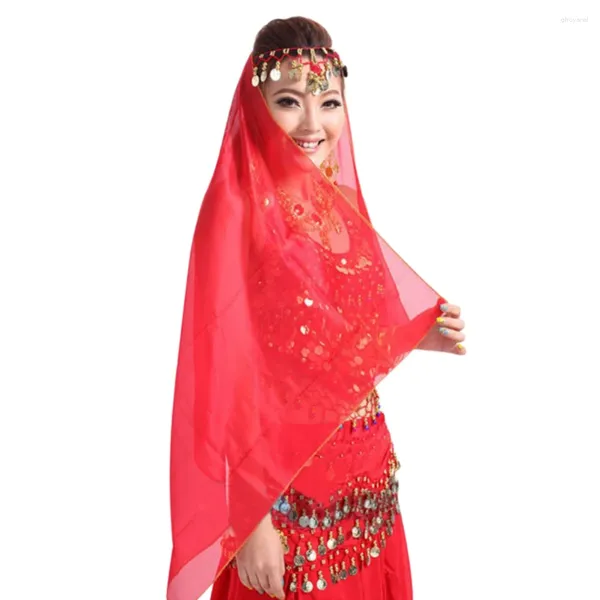 Stage Wear Belly Dancing Scarf Solid Color Performance Props Female Show Costumes Dance Headband