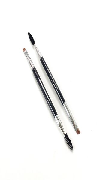 SEP Pro Brow Pinsel 20 doppelt abgewinkelte dichte Haarbrauenpulverbürste mit Spoolie Beauty Make -up Pinsel Mixer Werkzeug3818155