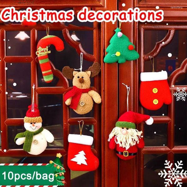 Figurine decorative Prezzo all'ingrosso Drop Decorazioni dell'albero di Natale Babbo Natale Calzini Elk Bell Decorazioni/stile Casuale